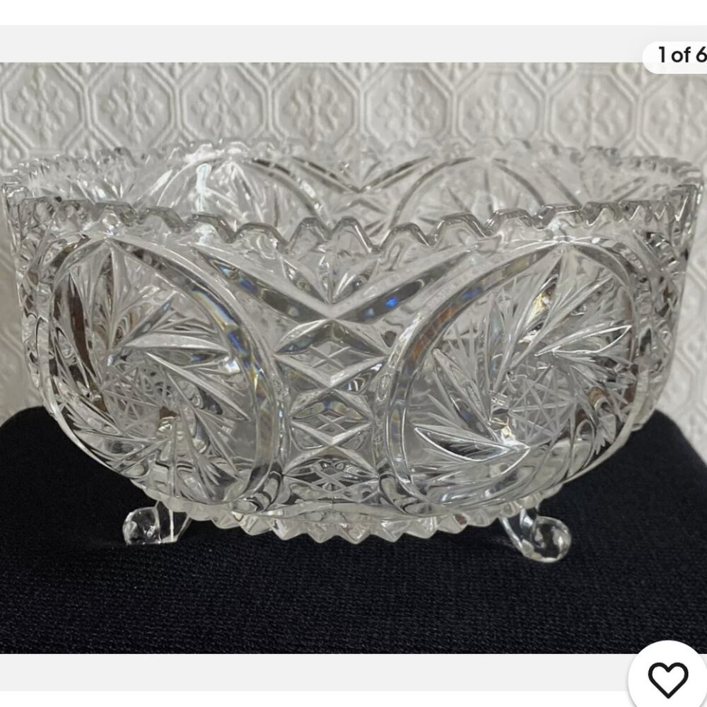 Bohemian Lead Crystal Bowl
